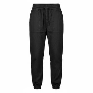 Athleta Women's Cabo Black 100% Linen Jogger Pants Lightweight Zip Pockets - XXS